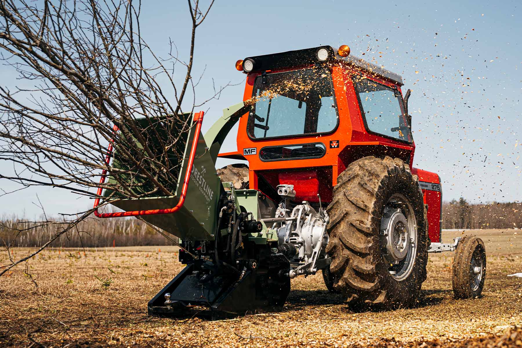 Forestline DH8 8" PTO Wood Chipper with Dual Hydraulic In-feed - Image 4