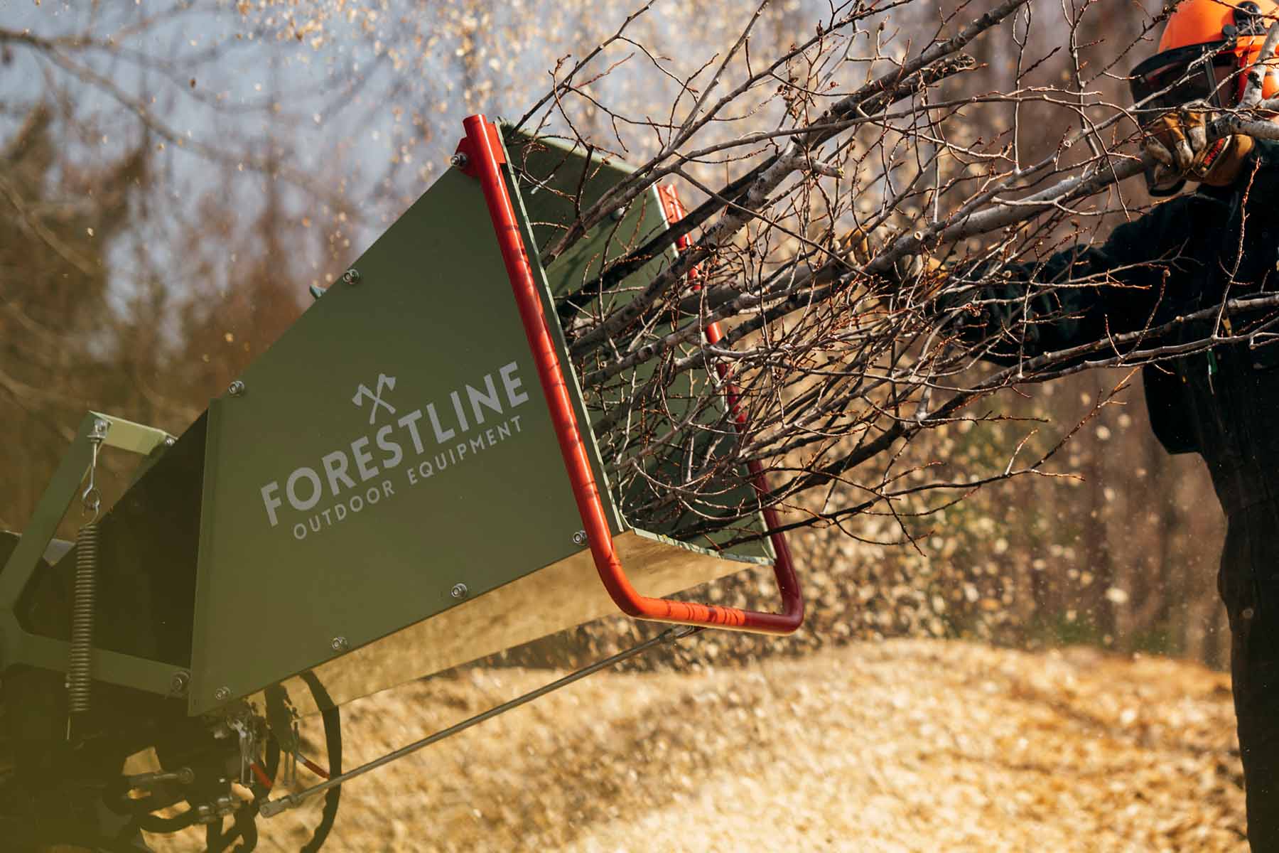 Forestline DH8 8" PTO Wood Chipper with Dual Hydraulic In-feed - Image 5